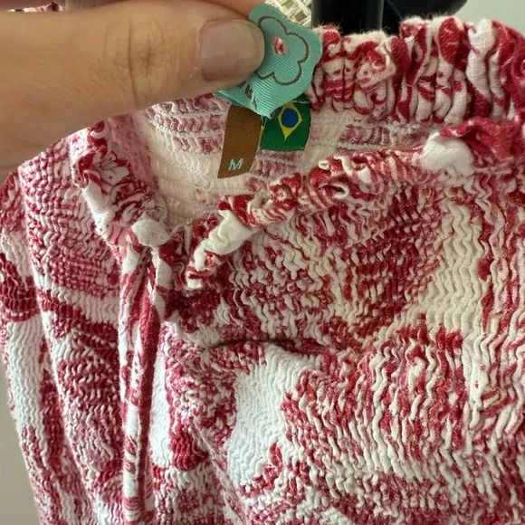 FARM Rio Strapless Red and White Dress - Picture 6 of 6